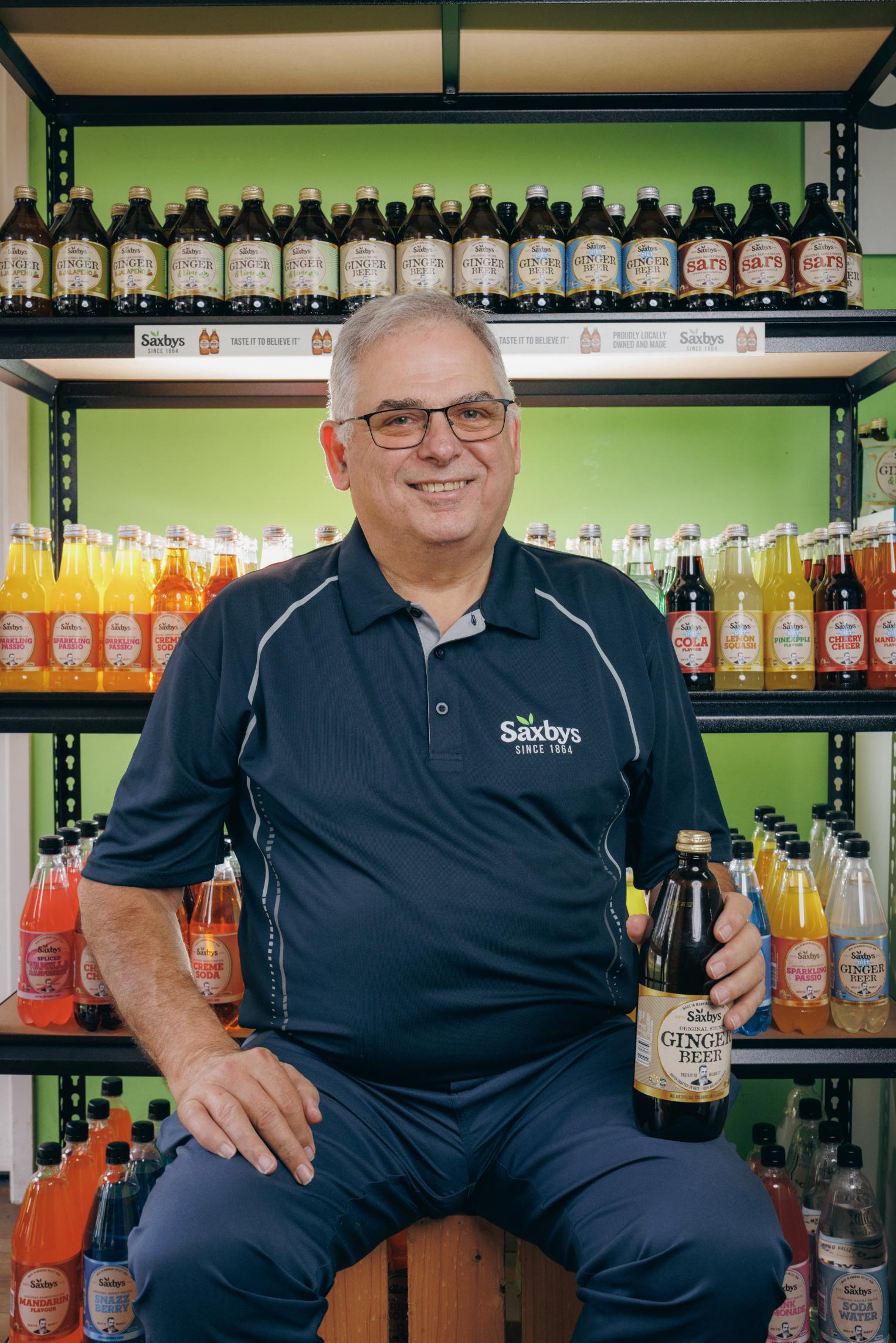 George Saxby at Saxbys Soft Drinks