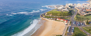 aerial shot of newcastle