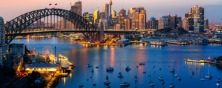 aerial shot of sydney